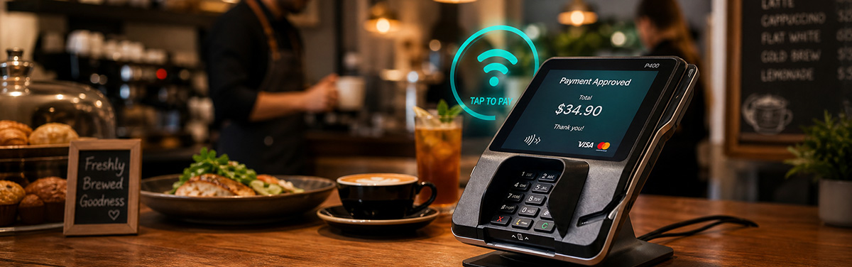Retail POS system requiring reliable network connectivity for payment processing