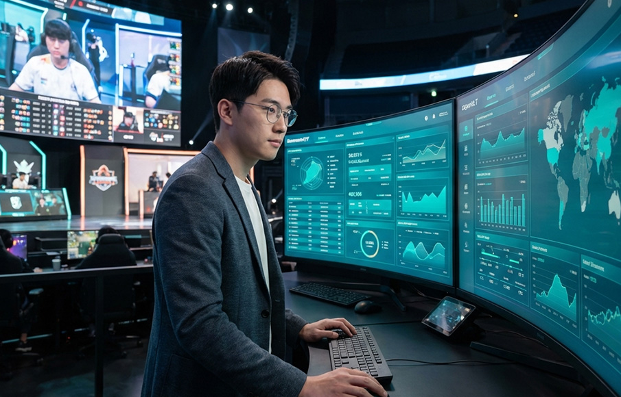 Tournament organiser managing esports event network infrastructure in Singapore