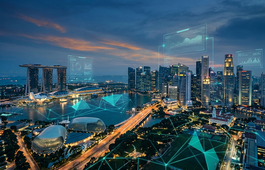Singapore smart city network connectivity infrastructure supporting SME digital transformation