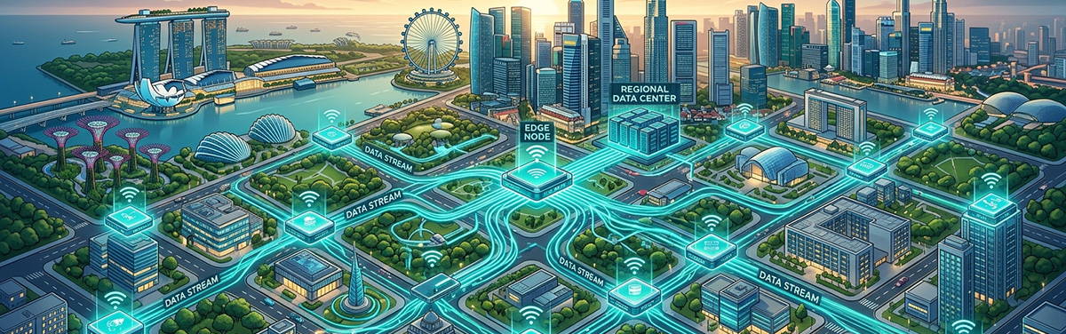 Edge cloud nodes supporting hybrid cloud strategy across Singapore