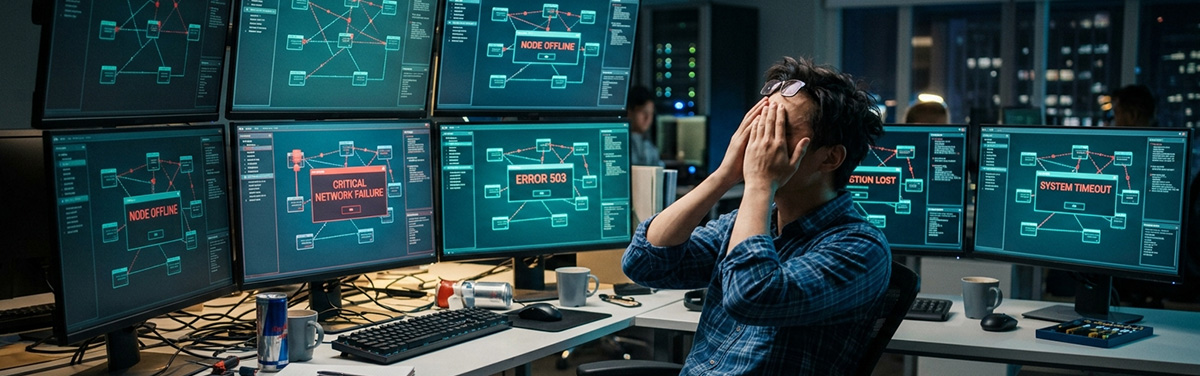 IT team managing complex multi-site network challenges in Singapore office