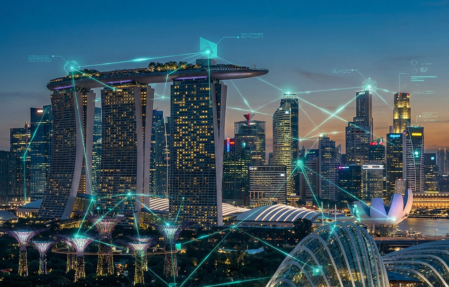 SD-WAN multi-site network management dashboard for Singapore businesses