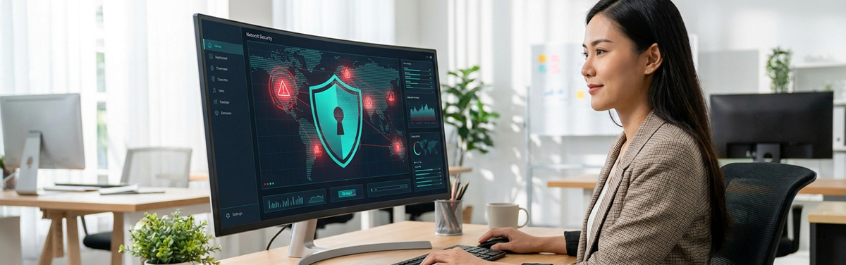 SPTel DDoS attack detection dashboard protecting business network