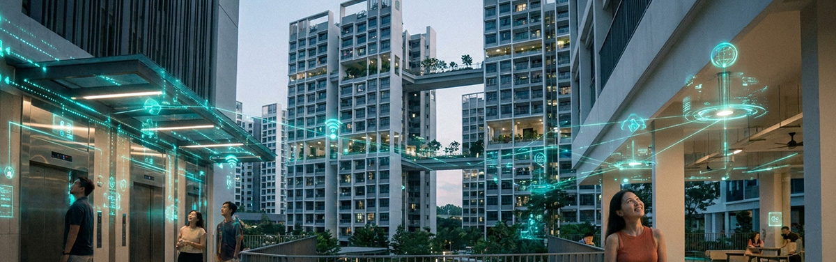 SPTel smart township solutions for Singapore estate management