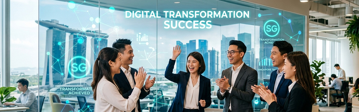 Singapore SME team achieving business growth with modern network infrastructure solutions
